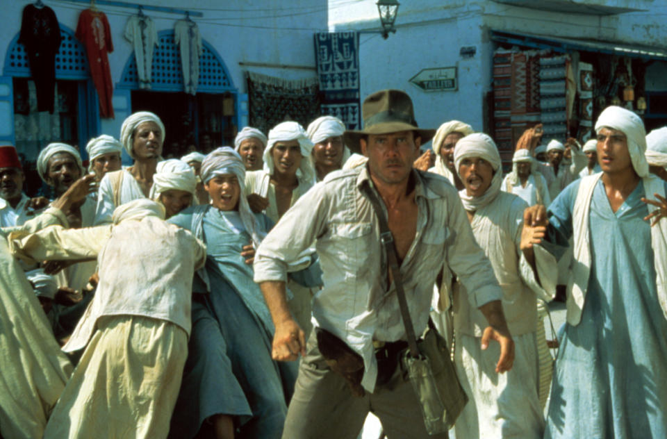 Ford gets ready for action in a scene from 'Raiders of the Lost Ark' (Photo: Paramount/Courtesy Everett Collection)