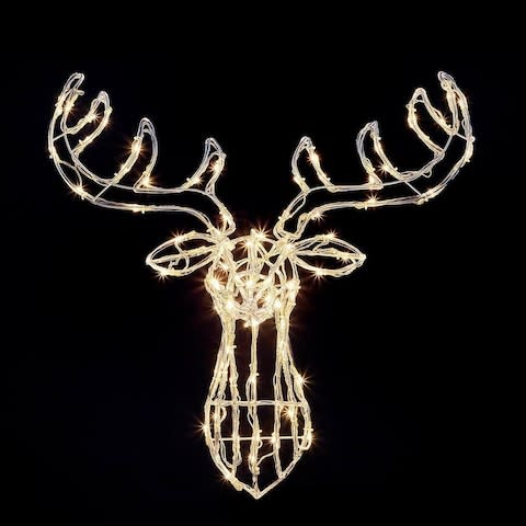 Premier 70cm Acrylic Wall Mounted Reindeer Head  - Credit: eBay