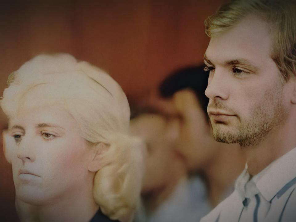 Wendy Patrickus and Jeffrey Dahmer in ‘Conversations With A Killer: The Jeffrey Dahmer Tapes' (Netflix © 2022)