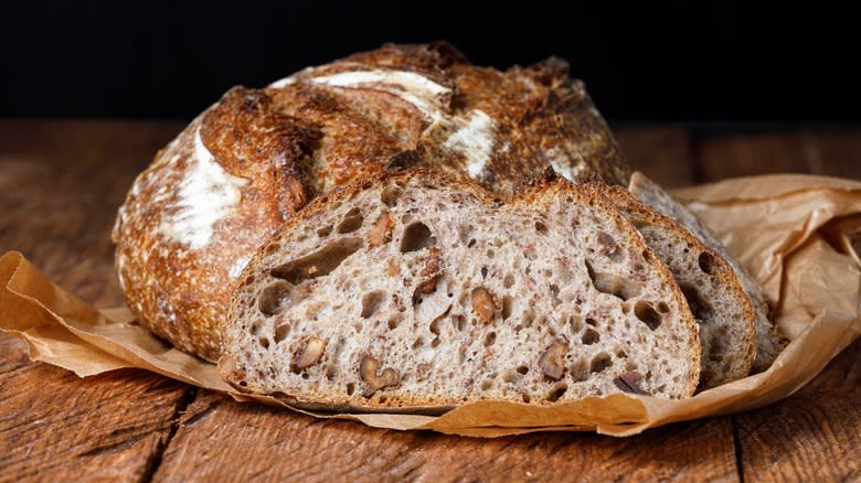 Slices of sourdough bread