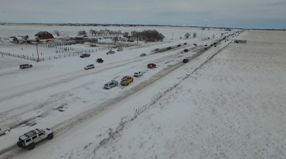 Bomb cyclone 2019 Woodmen Road