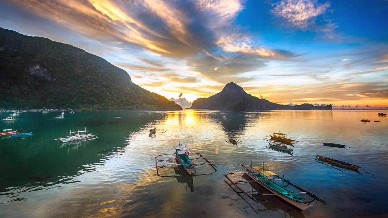 Sunset at El Nido, Palawan. (Photo: Getty Images)