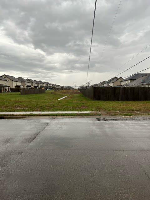 Storm damage along Tylertown Road in Clarksville (Courtesy: Kerianna Mullins)