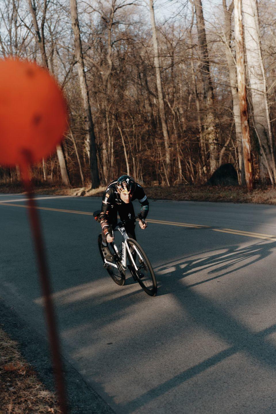 robin carpenter riding on massachusetts road