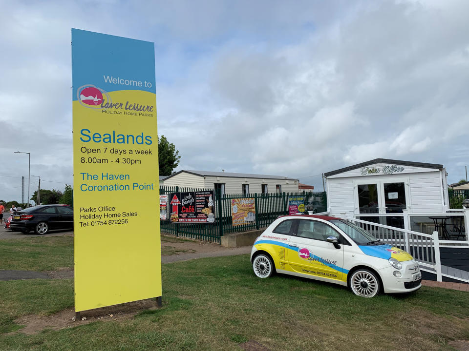 The Sealands Caravan Park in Ingoldmells, near Skegness where a two-year-old girl died following a fire at the caravan site on Monday. Lincolnshire Police said a woman and three of her children were able to make it out of the caravan safely, but her fourth child, the toddler, died. Picture date: Tuesday August 24, 2021.