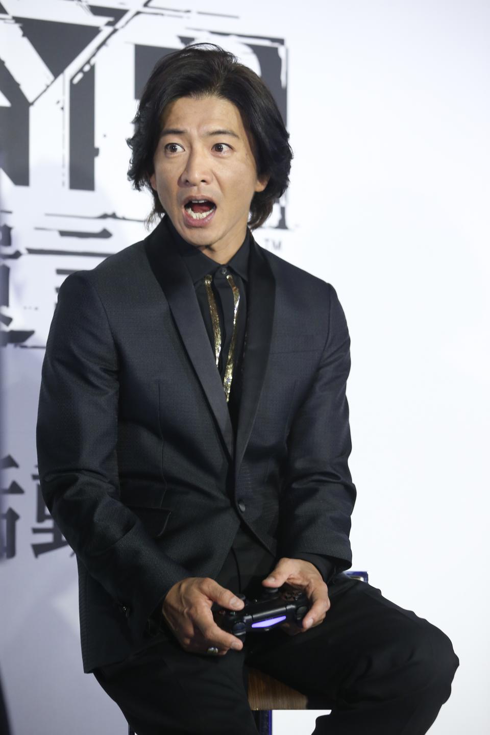 TAIPEI, CHINA - DECEMBER 02: Japanese actor Kimura Takuya attends a press conference for video game 'JUDGE EYES: Death's last words' for PS4 on December 2, 2018 in Taipei, Taiwan of China. (Photo by udn.com/Visual China Group via Getty Images)