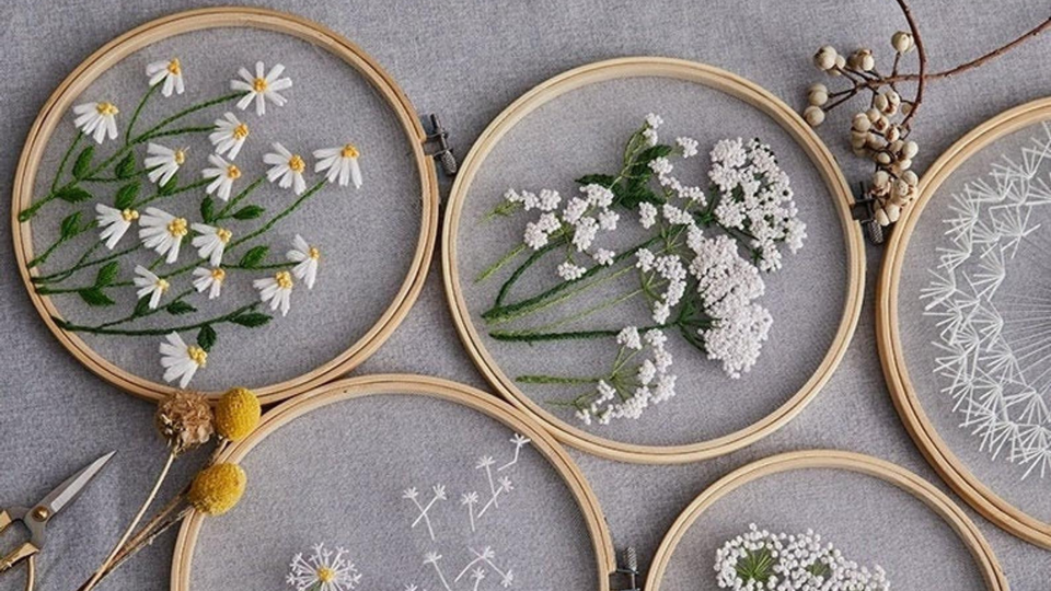 Best DIY gifts: Plants Transparent Embroidery Kit