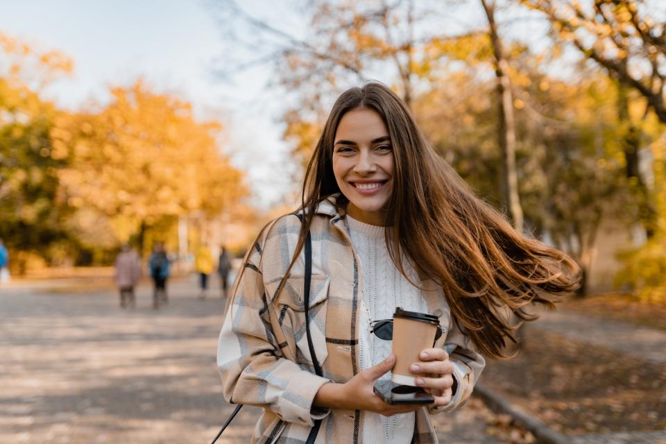 Fall-Fashion-Plaid-Shacket-Stock-Photo