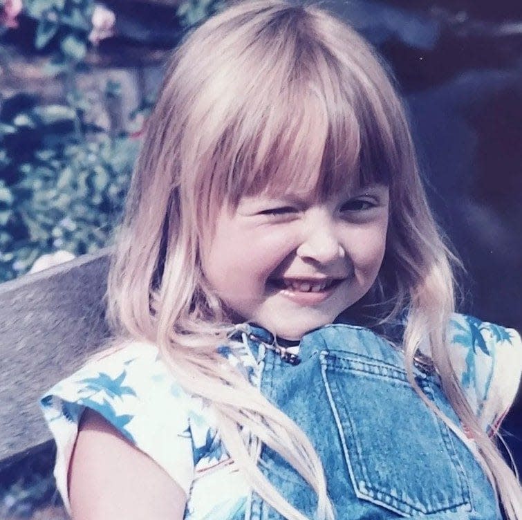 Fearne Cotton shared a picture of her at 'four years old', the age where she started to 'cultivate her own style' - @fearnecotton/Instagram