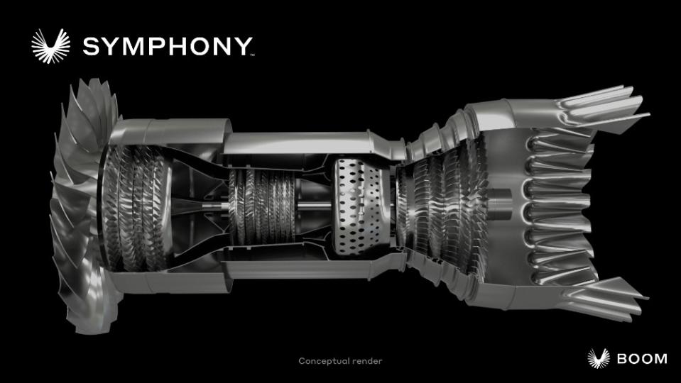 Boom Supersonic introduces its new Symphony engines