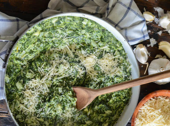 The Best Creamed Spinach