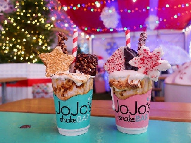 Holiday shakes at JoJo's Shakebar Winter Wonderland pop-up.