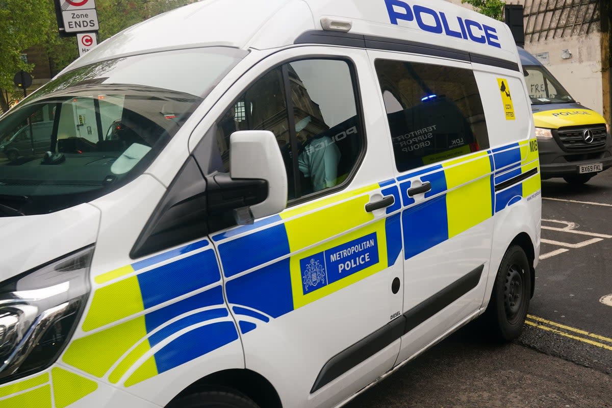 A police van arriving in court ahead of the defendant’s appearance (Elizabeth Cook/PA Wire)