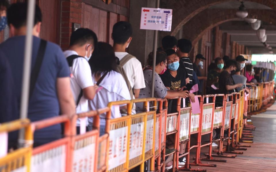 Mass testing is now taking place in Taipei - Ann Wang/Reuters