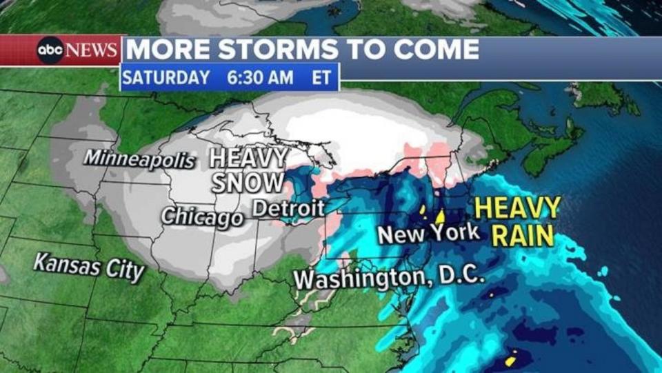 PHOTO: The rain will arrive in the Northeast over the weekend. (ABC News)