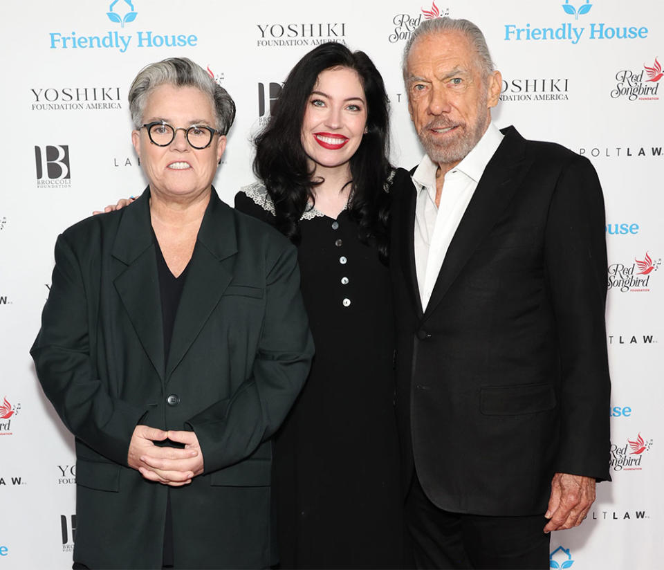 Rosie O'Donnell, Bishop Briggs, and John Paul DeJoria attend the Friendly House "Stronger Together" 33rd annual awards luncheon at The Beverly Hilton on October 28, 2023 in Beverly Hills, California.