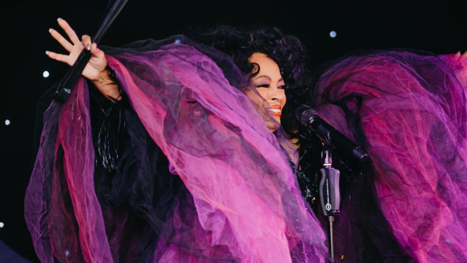 Diana Ross at the Snow Ball in Aspen