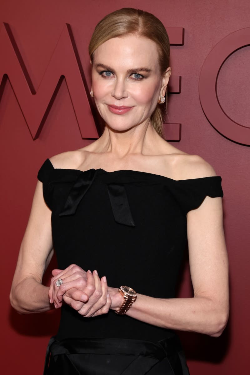 Nicole Kidman pictured with glowing skin