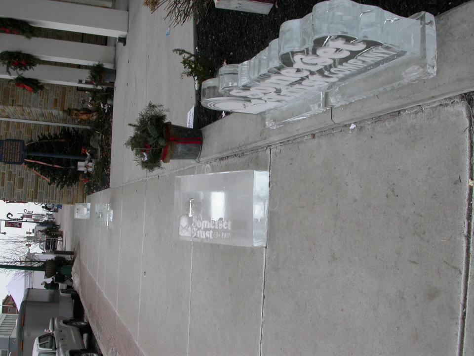 The 2022 Fire & Ice theme was Winter Carnival for the various ice sculptures placed throughout uptown Somerset. An interactive corn hole game was set up in front of The Somerset Trust Co. The Fire & Ice Festival, a program sponsored by Somerset Inc. was held over the weekend in Somerset.