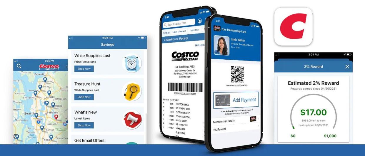 Promotional photo of Costco's app