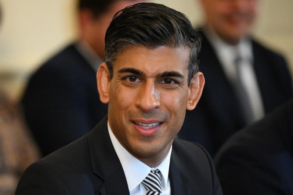 Chancellor of the Exchequer Rishi Sunak during a Cabinet meeting at 10 Downing Street, London (Daniel Leal/PA) (PA Wire)