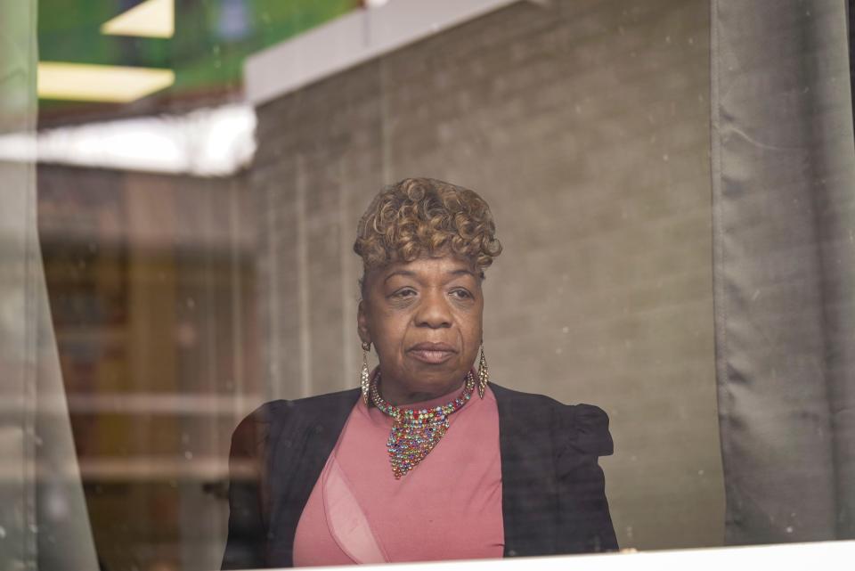 Gwen Carr, mother of Eric Garner, poses for a portrait inside of the Agape house at George Floyd Plaza in Minneapolis in April 2021. In recent years, Carr has opposed measures to ban menthol cigarettes because of concerns law enforcement will overpolice Black communities who have favored menthols.