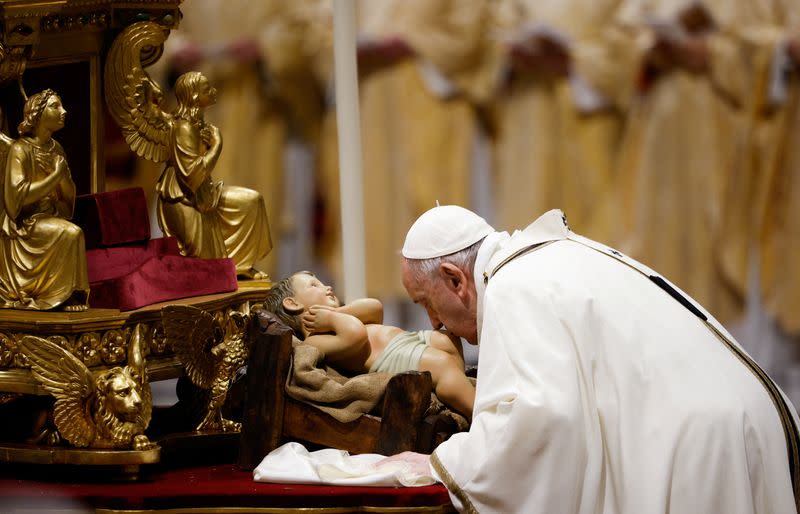 Pope Francis celebrates Christmas Eve Holy Mass, at the Vatican