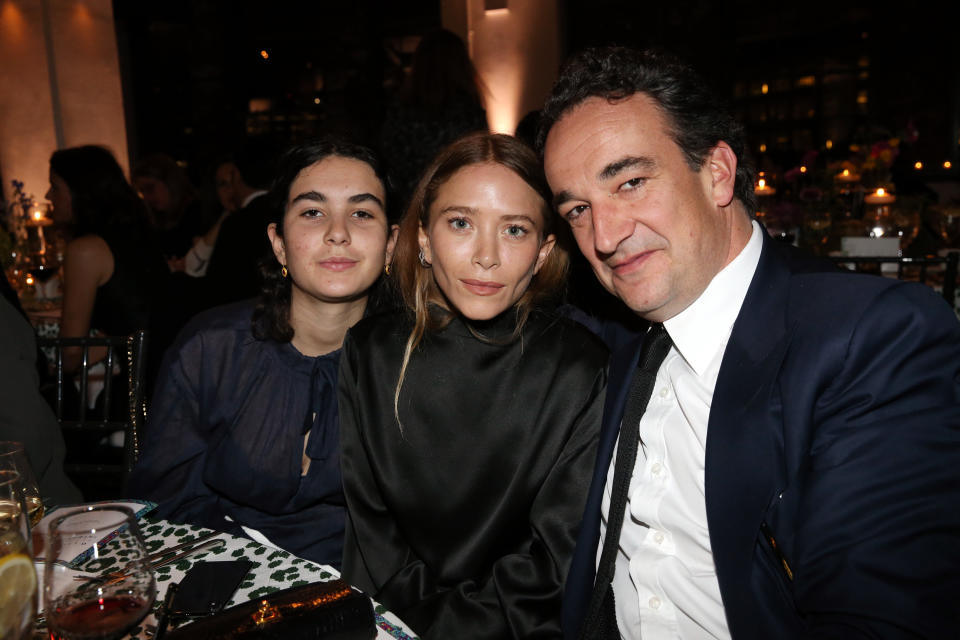 Mary-Kate Olsen and Olivier and Margot Sarkozy attend the 2018 Glasswing International Gala at Tribeca Rooftop on April 26, 2018 in New York City.