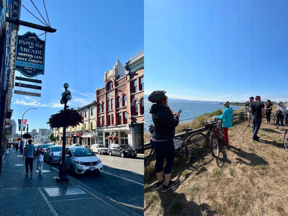 victoria streets and biking tour