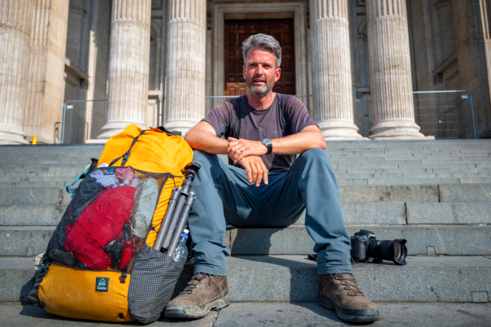 Quintin Lake started the 6,600 mile hike five-and-a-half years ago. (SWNS)