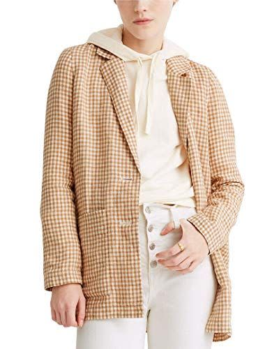 9) Madewell Plaid Linen Blazer