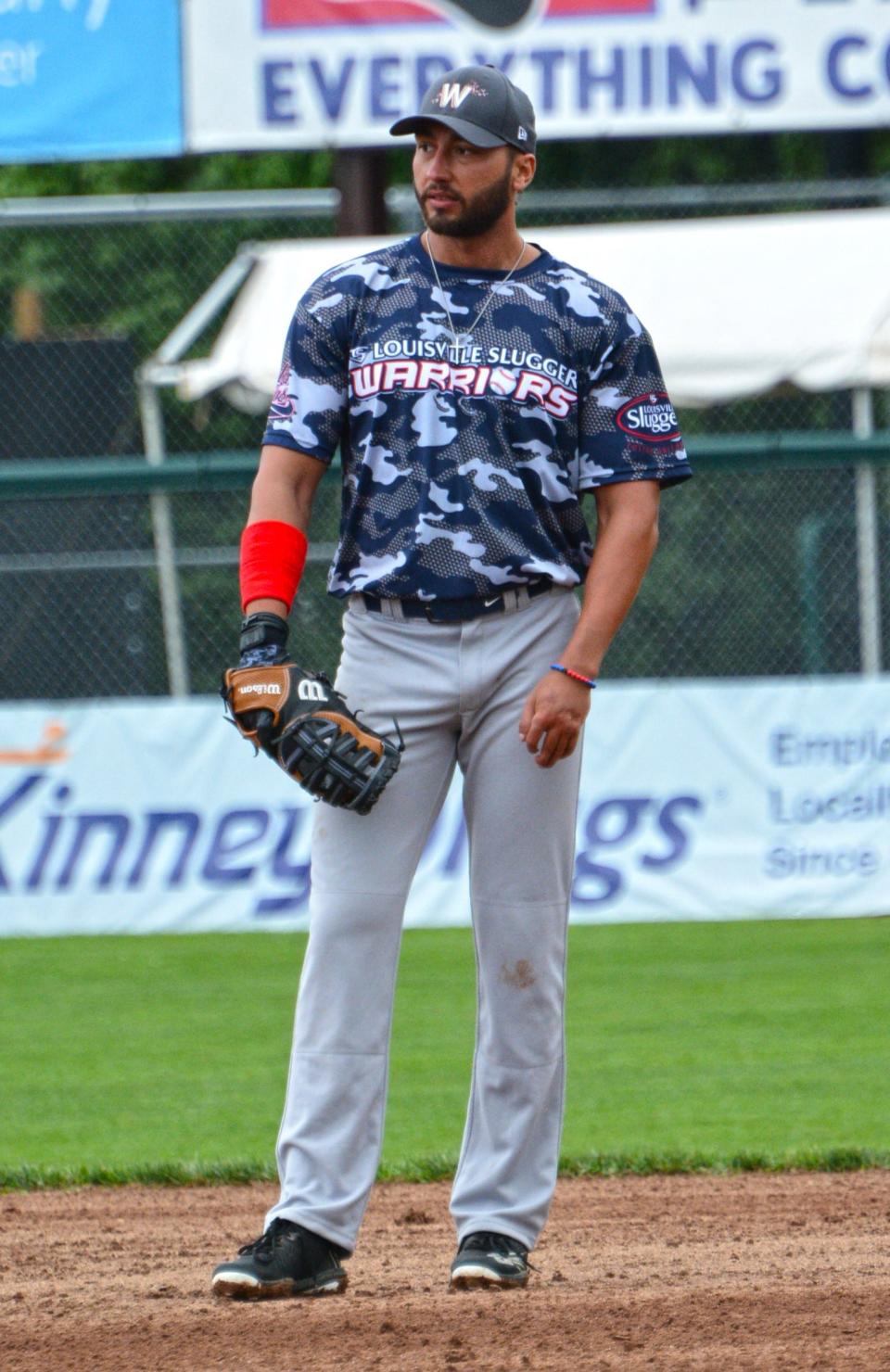 Louisville Slugger Warriors Amputee Baseball Team player Luke Brittain.