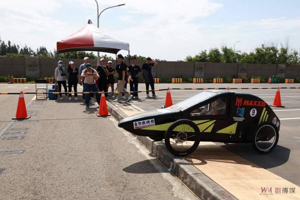 ▲大葉大學車隊勇於挑戰被稱為「天堂路」的加分賽道。（記者陳雅芳攝）