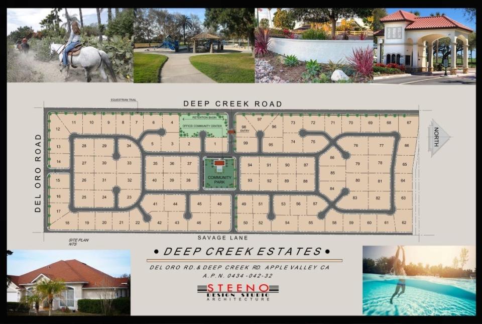 The proposed Deep Creek Estates in Apple Valley would include nearly 100 homes in a gated community just south of Bear Valley Road.