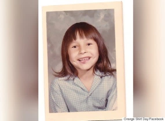 Phyllis Webstad was six years old in 1973 when she was put in a residential school in British Columbia and stripped of her new orange shirt.