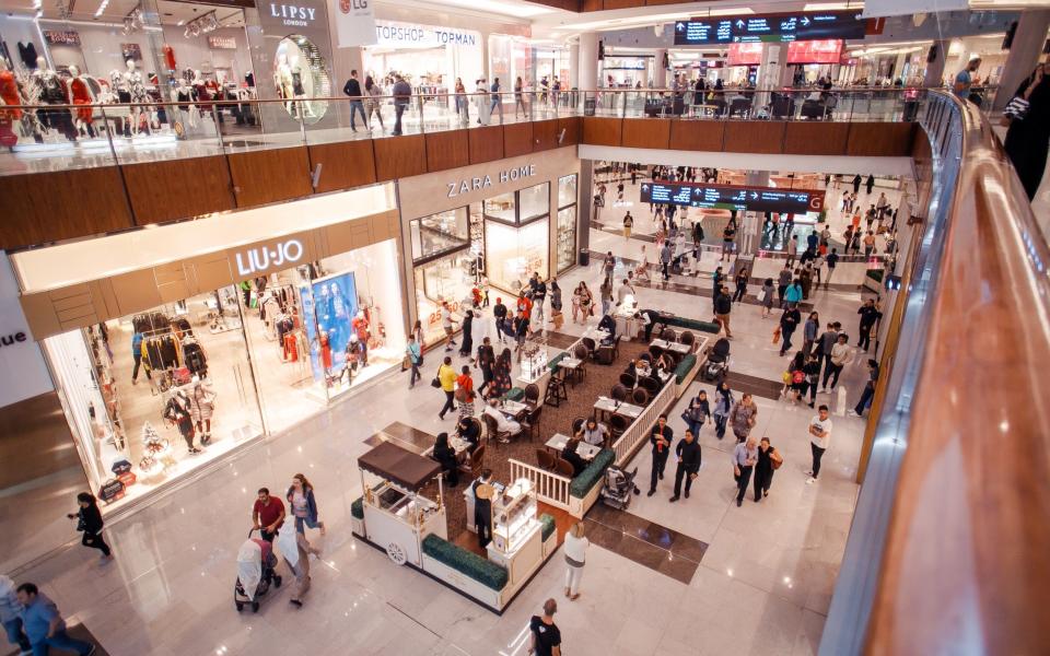 The city is home to many shopping malls selling top-quality products