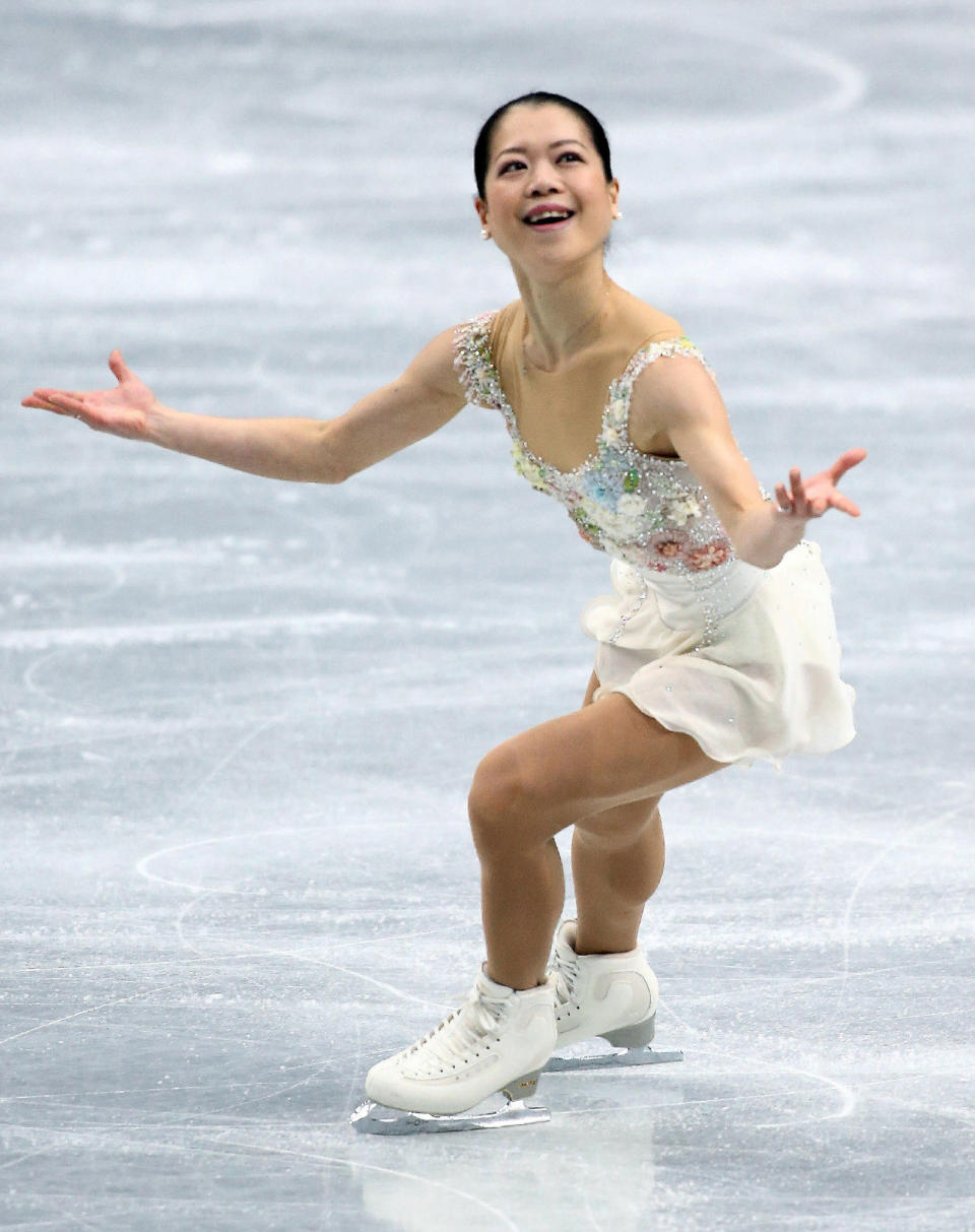 Japanese figure skater Akiko Suzuki performs during the women's single skating of Japan's national championships in Saitama, suburban Tokyo on December 23, 2013. (JIJI PRESS/AFP/Getty Images)