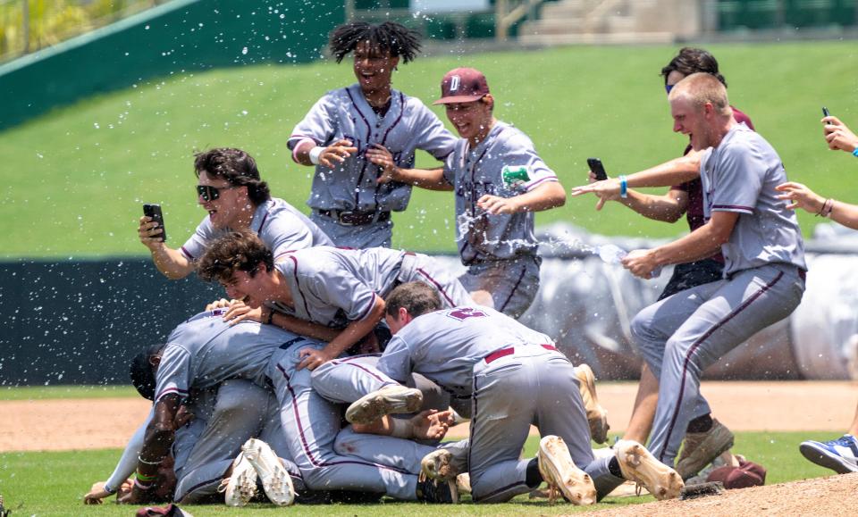 The Dwyer Panthers defeat the Buchholz Bobcats in class 6A Championship high school baseball match up on Saturday, May 18, 2024, in Fort Myers, Fla. (Photo/Chris Tilley)