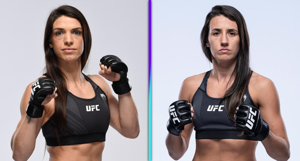 Mackenzie Dern (11-1) faces Marina Rodriguez (14-1-2) on Saturday in the main event of UFC Vegas 38 at Apex. (Photos via Getty Images)