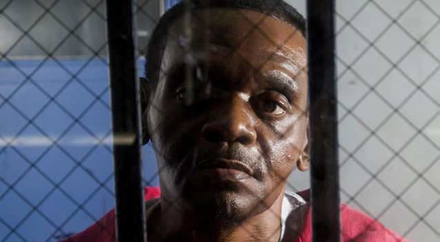 The 50-year-old behind bars. Picture: AP