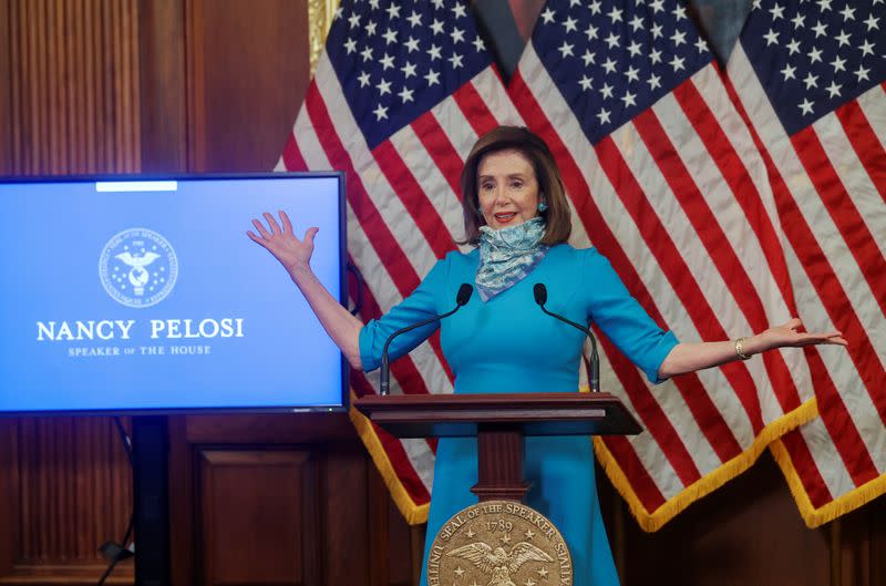 U.S. House Speaker Pelosi news conference on Capitol Hill in Washington