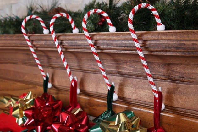 Christmas Stocking Hangers - Set of 4 Weighted Holder Bases for