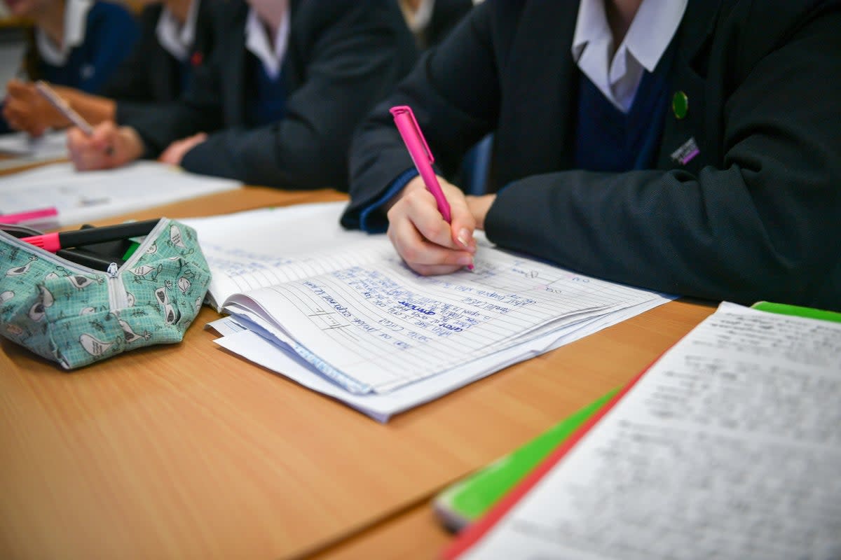 As students across the country await their GCSE results, the Conservatives have been accused of leaving a “legacy of unequal outcomes” that are holding back children and communities (Ben Birchall/PA) (PA Wire)