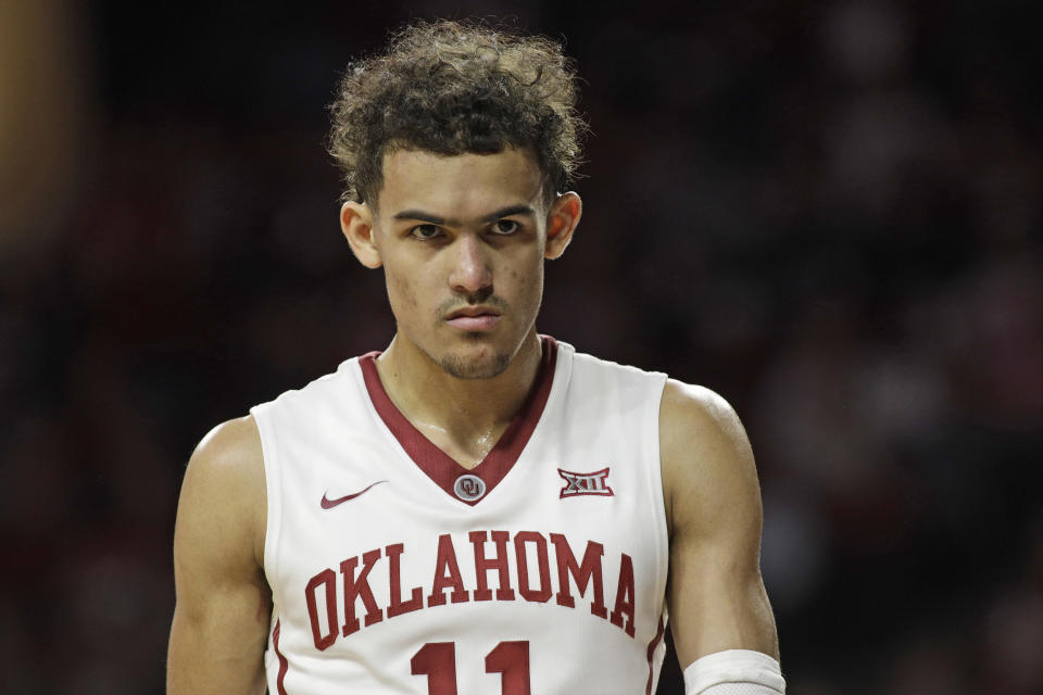 Trae Young in an Oklahoma jersey