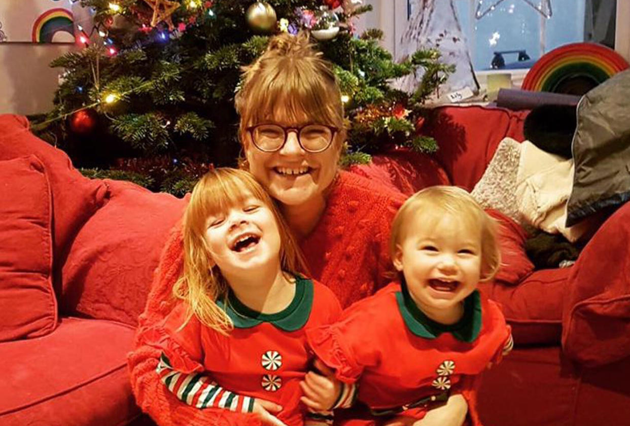 Jen pictured here with her daughters, Lilly and Rosie in December 2020 (Collect/PA Real Life).