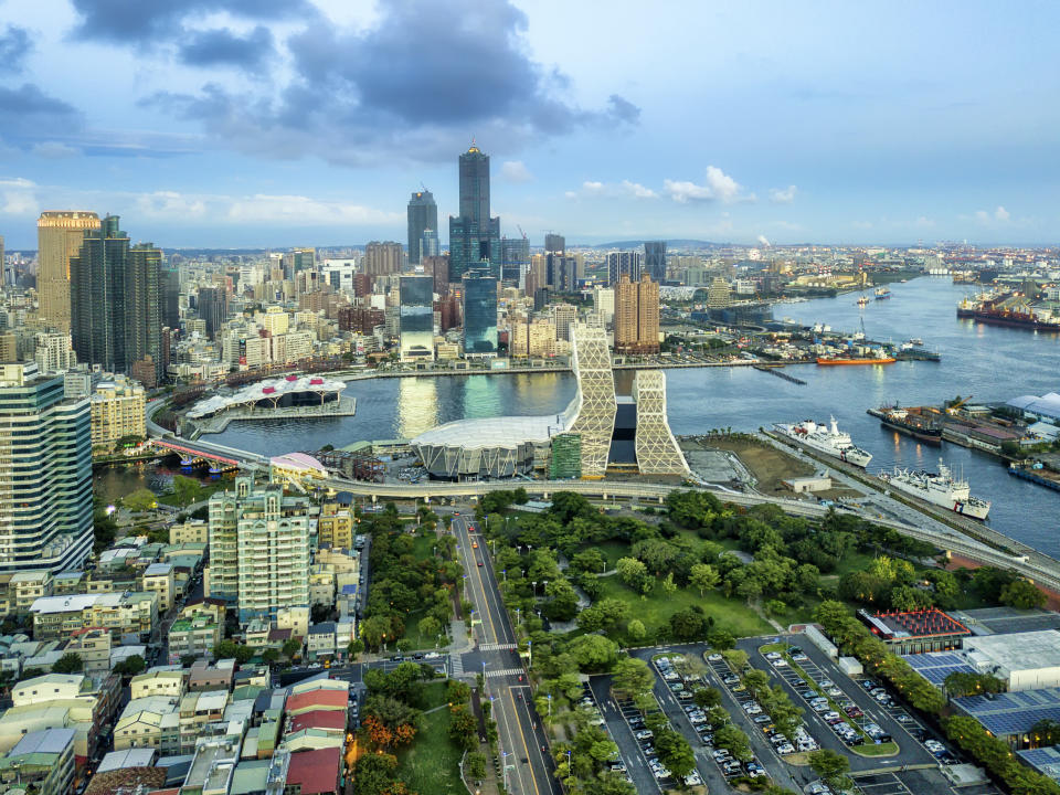 Cityscape of Kaohsiung at night