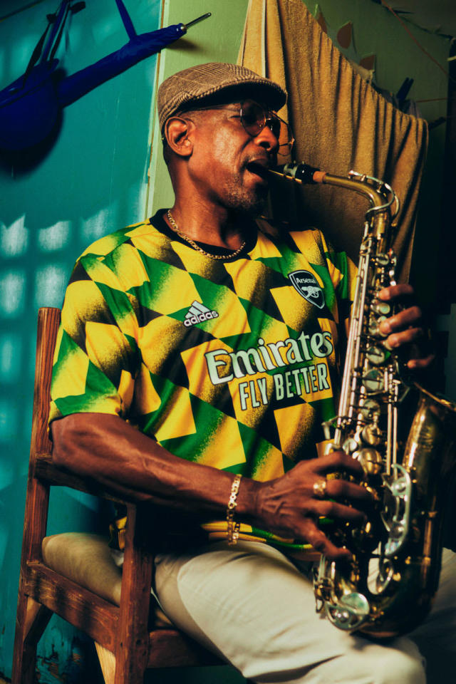 Arsenal x adidas Celebrate Jamaican Fans With Bold 2022/23 Pre-Match Jersey