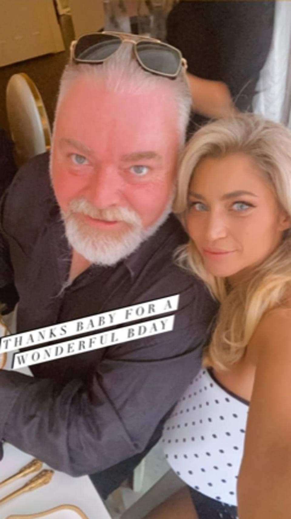 Kyle Sandilands and Tegan Kynaston. Photo: Instagram/tegankynaston.