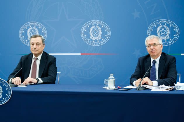 Draghi/Franco (Photo: Roberto MonaldoANSA)