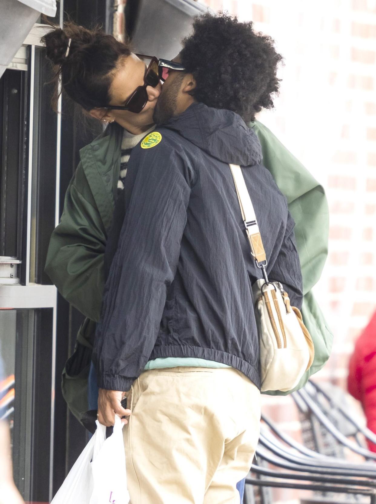 EXCLUSIVE: Katie Holmes and Bobby Wooten III pack on the PDA while on a bike ride and a lunch date in New York City